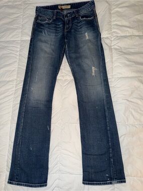 BKE Culture Women's Distressed Blue Jeans 28x33.5